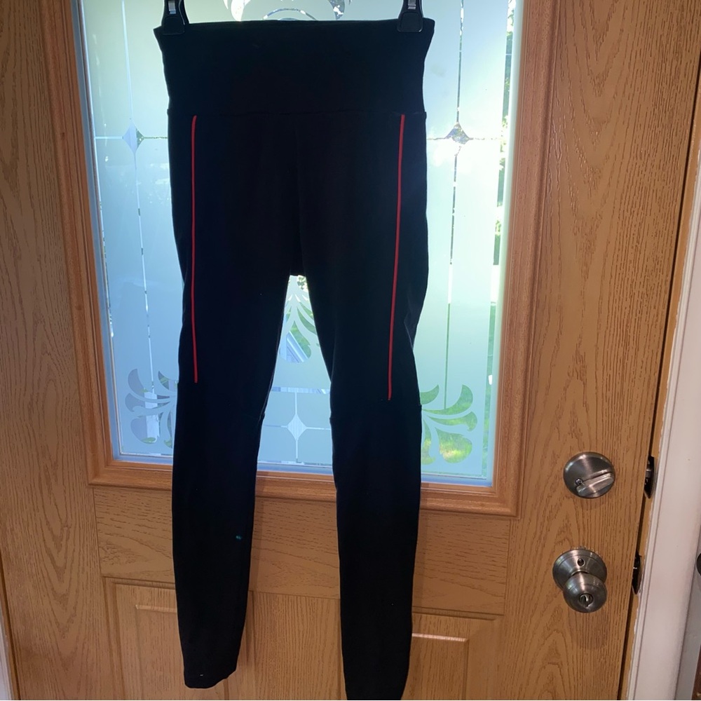 Puma Black Leggings with Red Accents Women’s Size XS